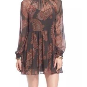 Free people sheer mini dress "Moonstruck"